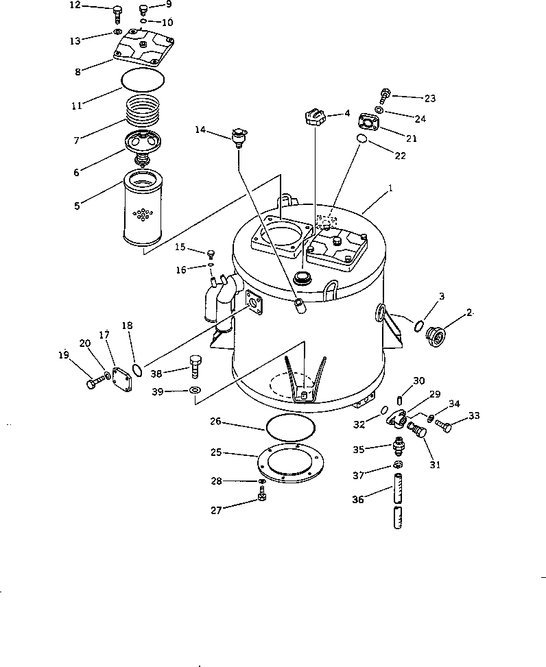 Бак 424-875-1511 Komatsu