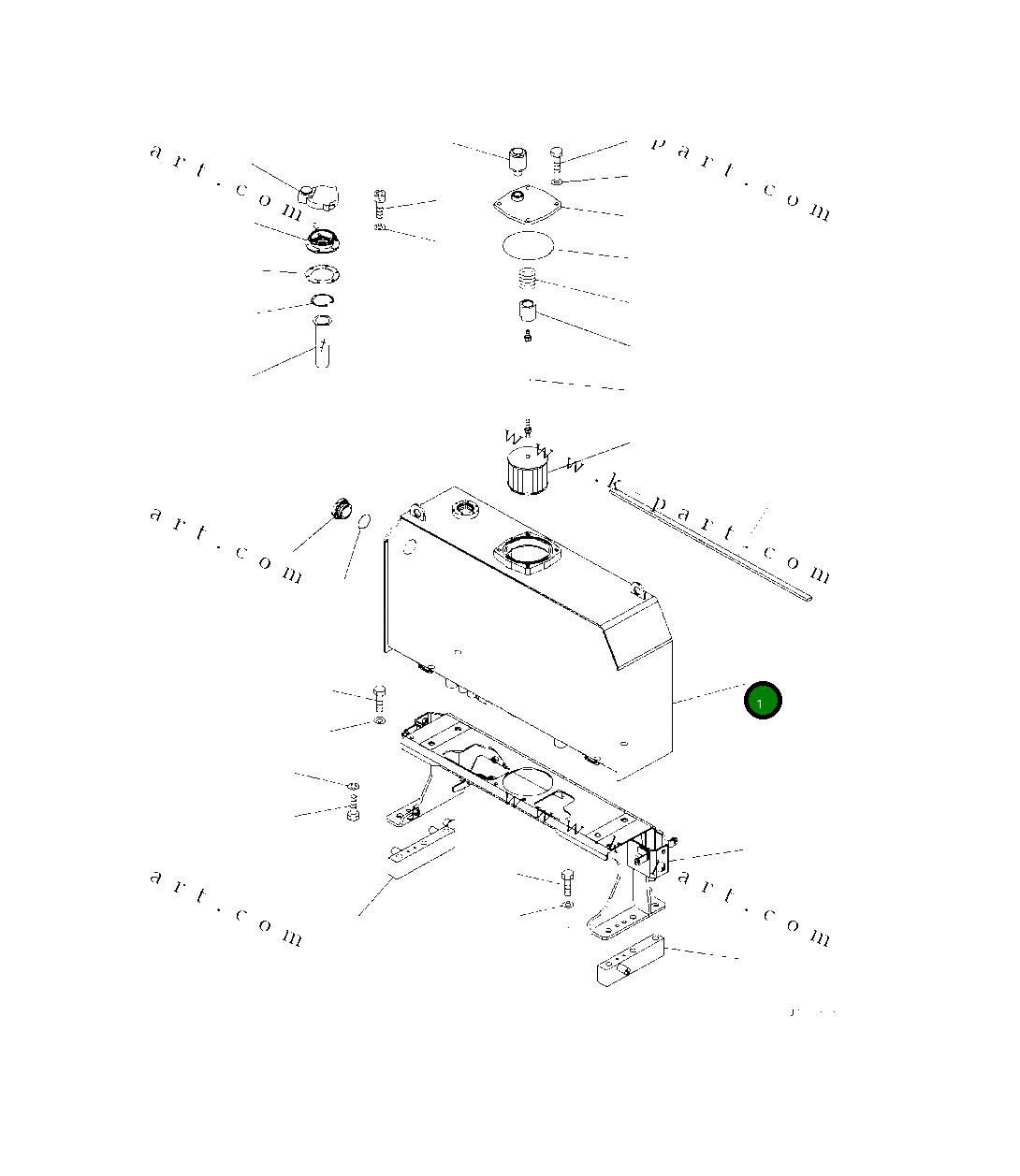 Бак 418-60-55111 Komatsu