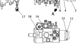 Вал UC1100311186 Komatsu