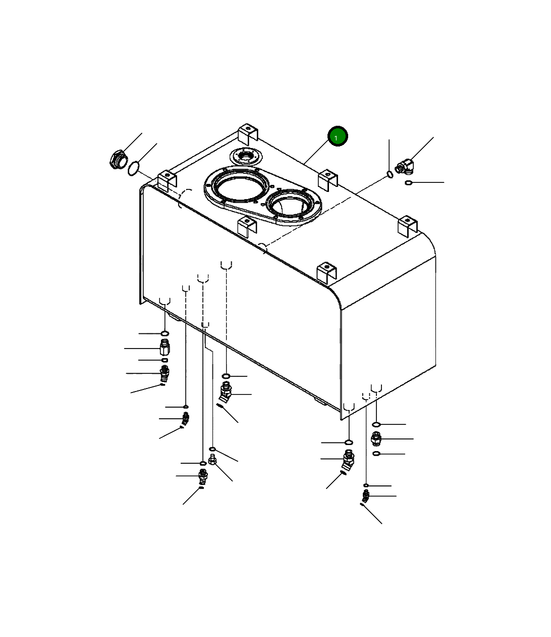 Бак 421-60-45610 Komatsu