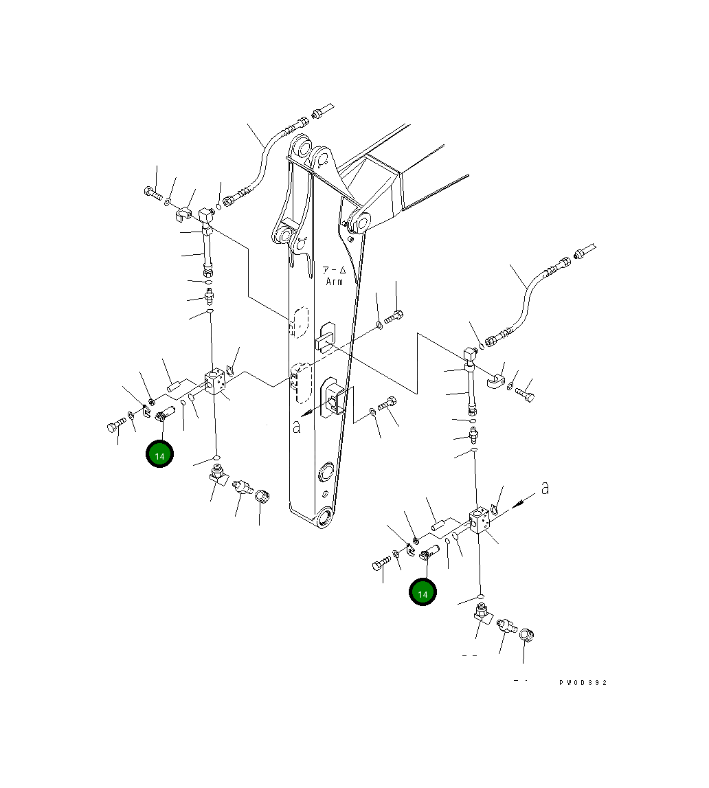 Вал 203-973-3923 Komatsu