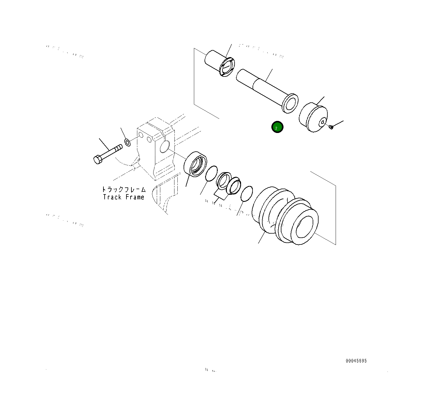 Вал 20Y3043221 Komatsu