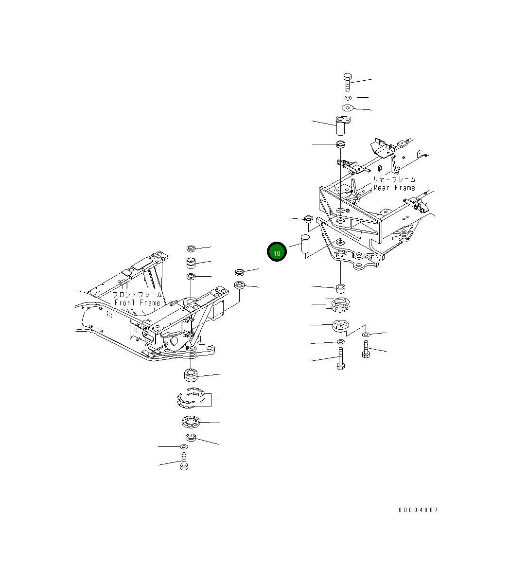 Вал 424-46-11182 Komatsu