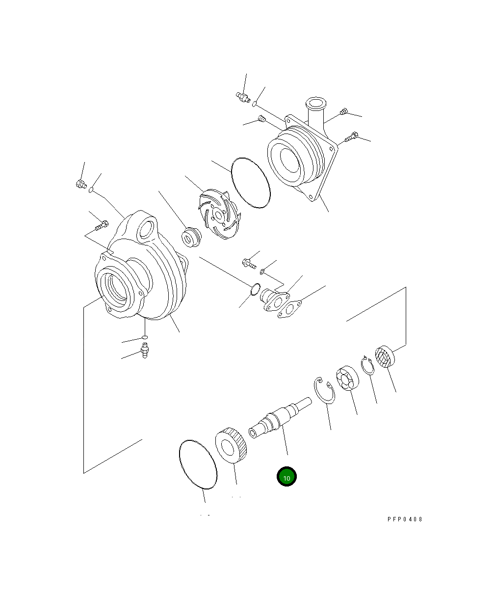 Вал CU3819632 Komatsu