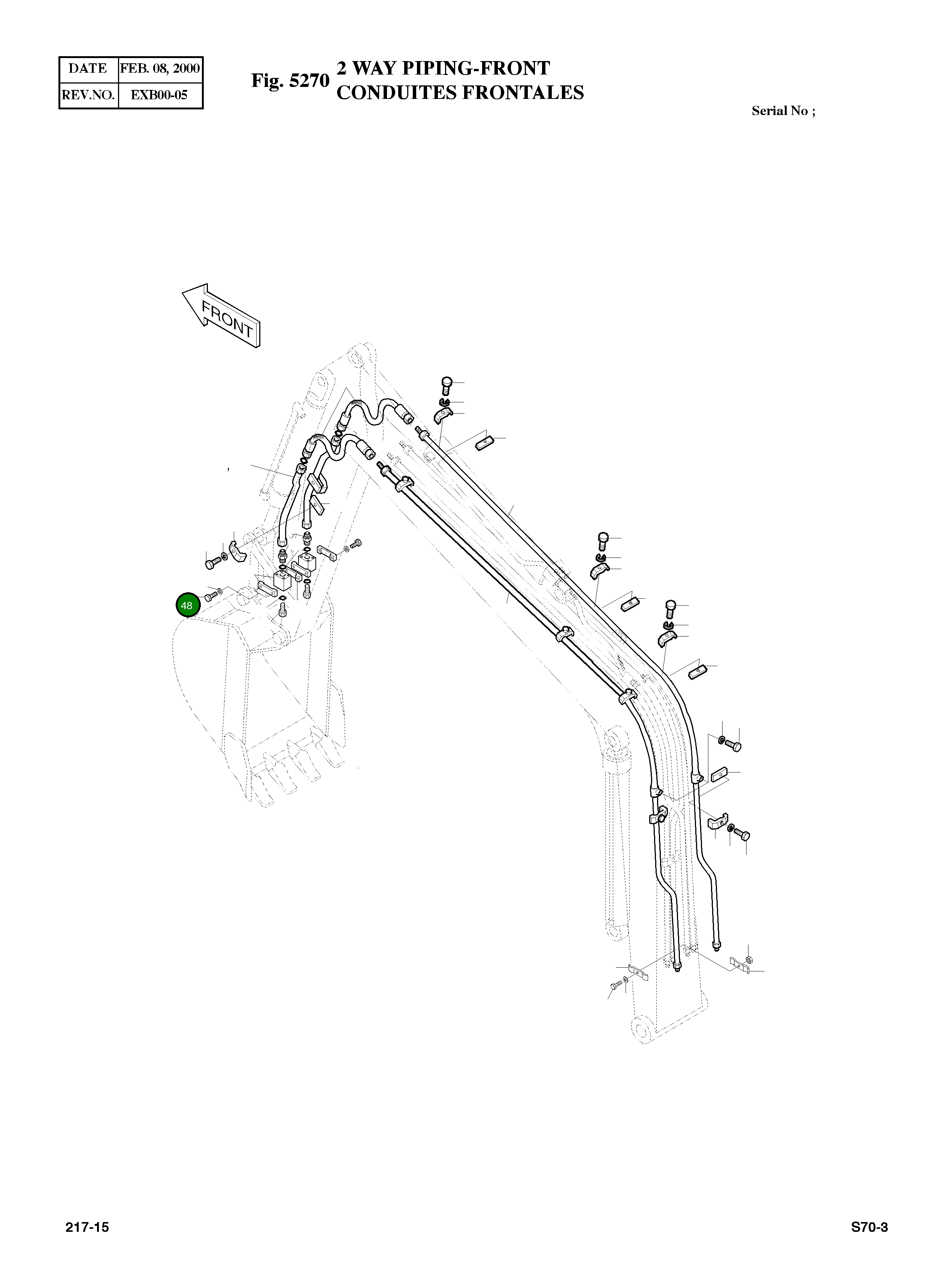 Болт M10X1.5X50 S0512653 Komatsu