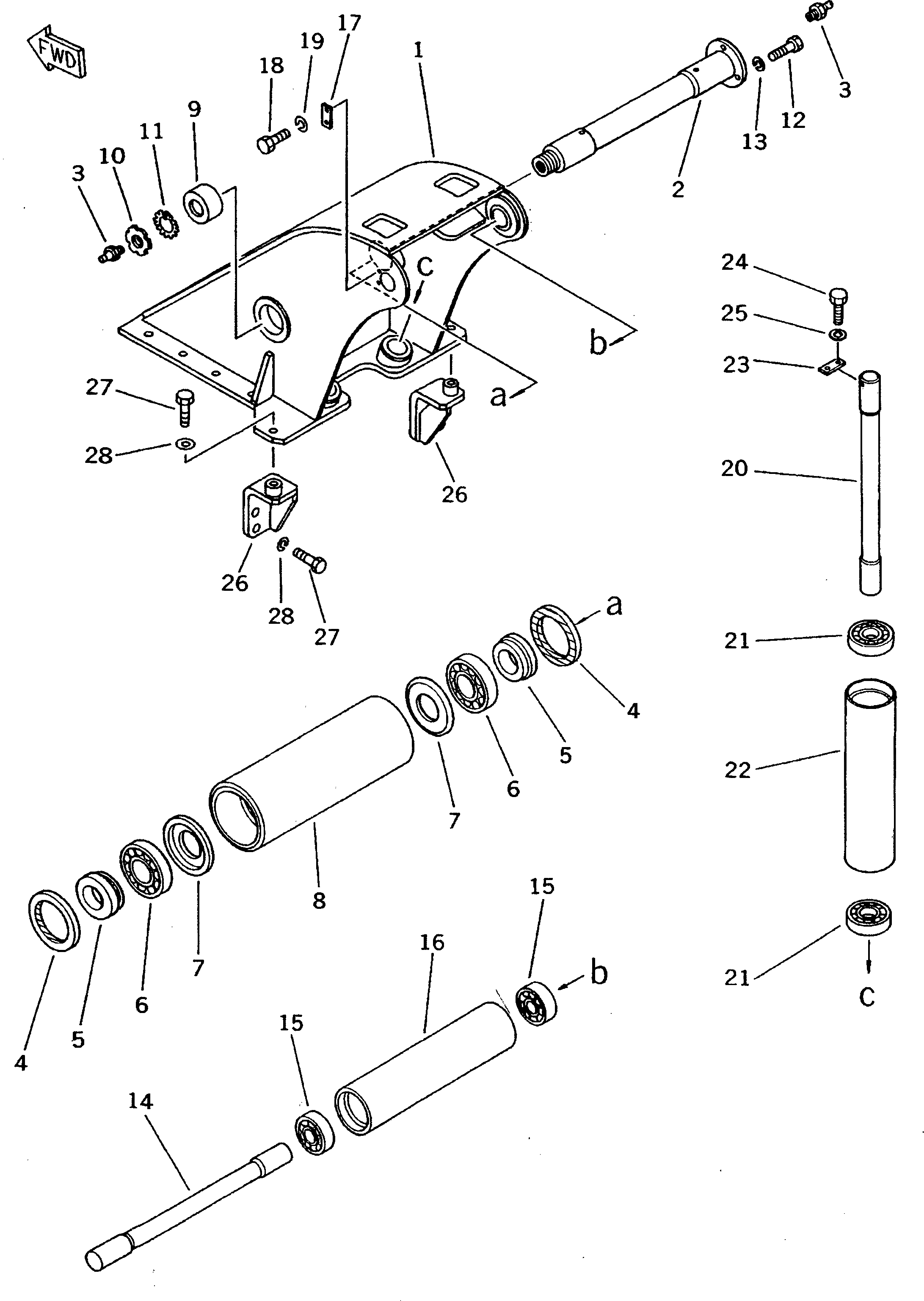 Вал 130-961-3271 Komatsu