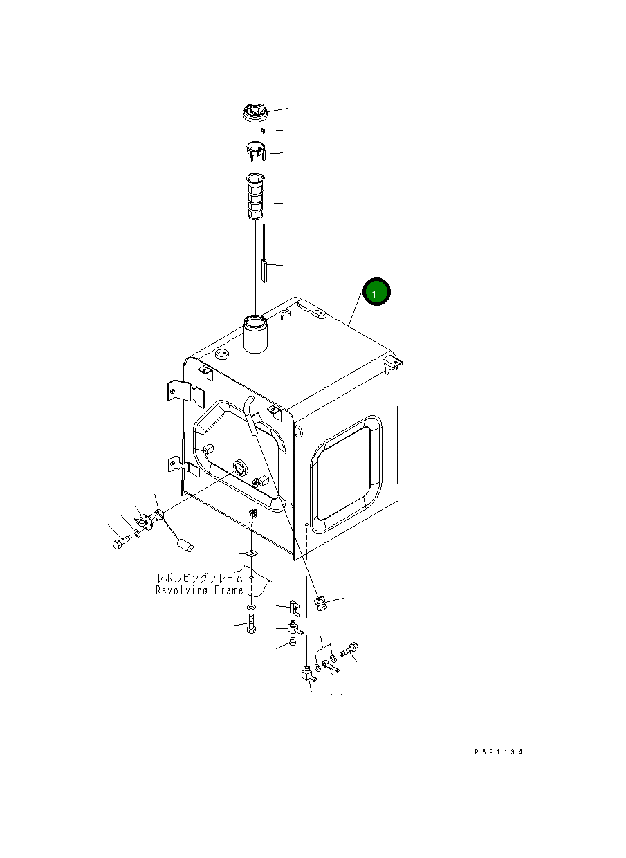 Бак 206-04-71110 Komatsu