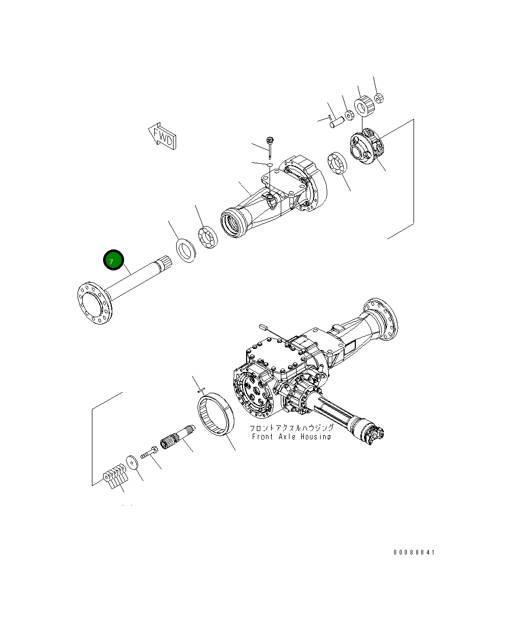 Вал 417-22-32411 Komatsu