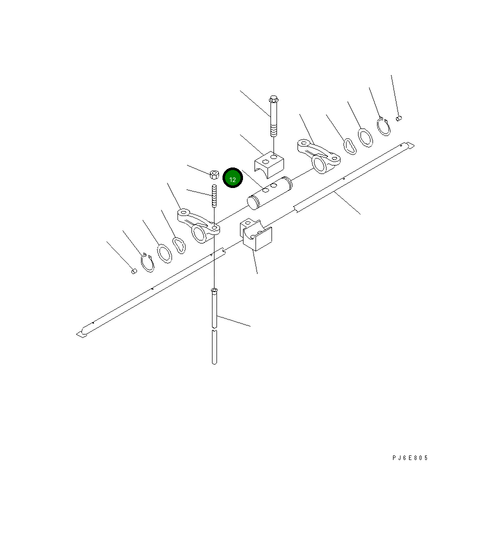 Вал 6742-01-5478 Komatsu