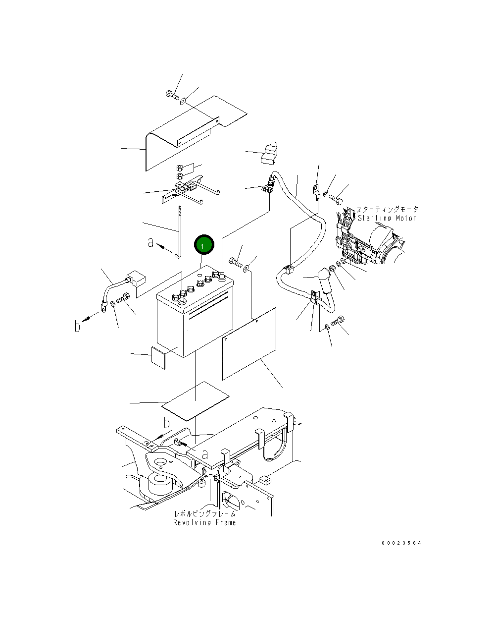 Аккумулятор WET 22K-06-21150 Komatsu