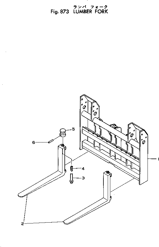 Вилка 385-10161671 Komatsu