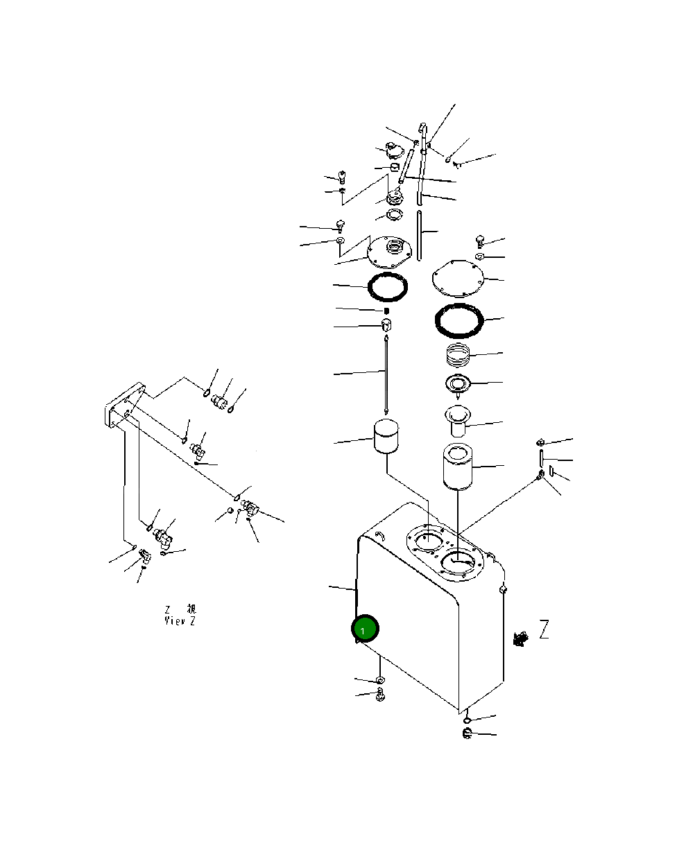 Бак 20Y-60-B2110 Komatsu