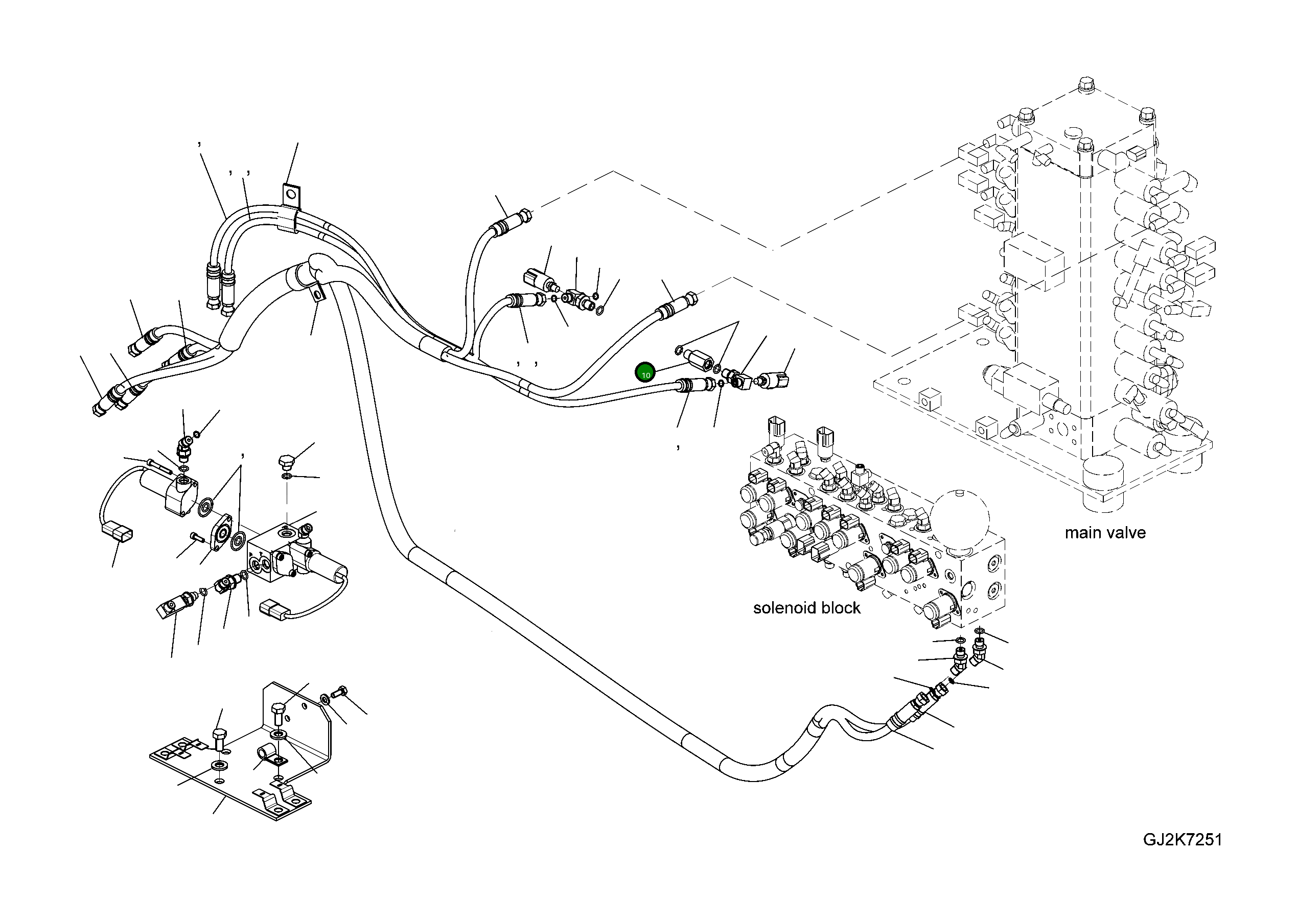 Адаптер 20K-60-33110 Komatsu