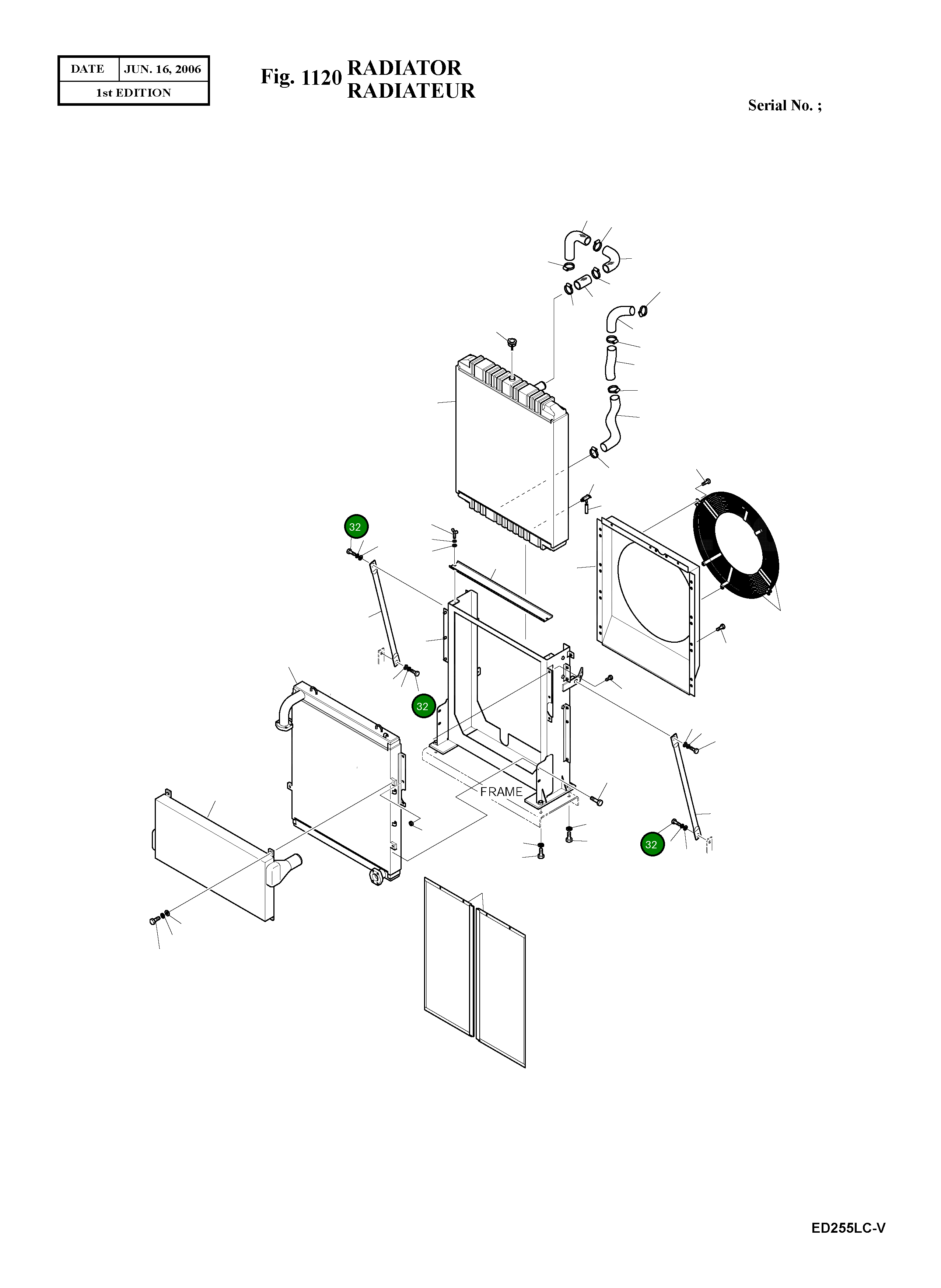 Болт M16X2.0X40 S0521466 Komatsu