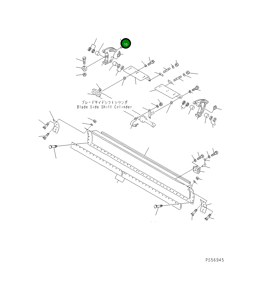 Вал 235-70-12161 Komatsu