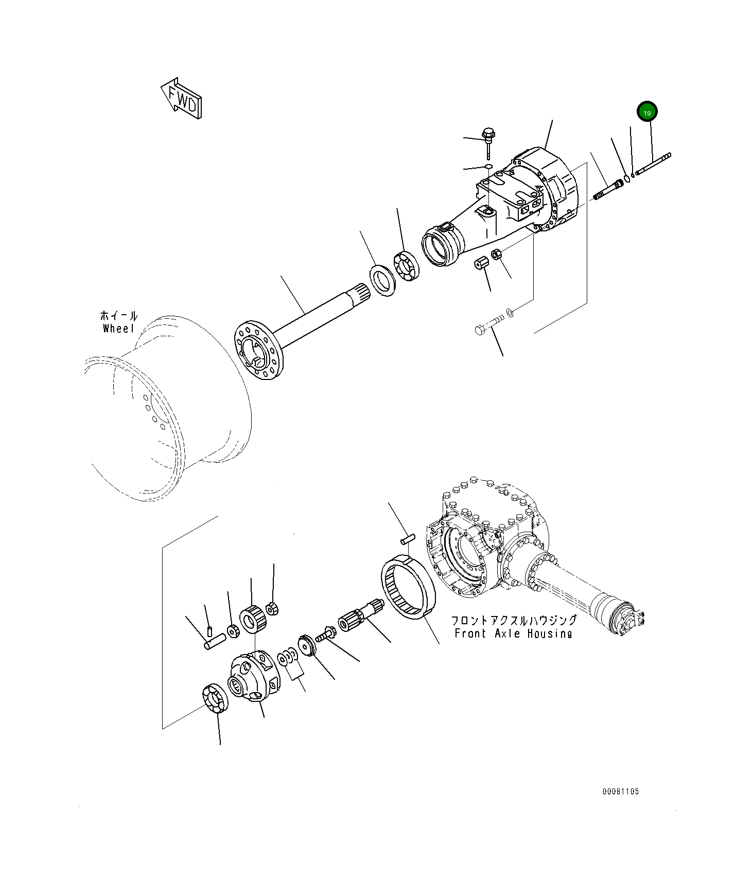 Вал 419-33-31710 Komatsu