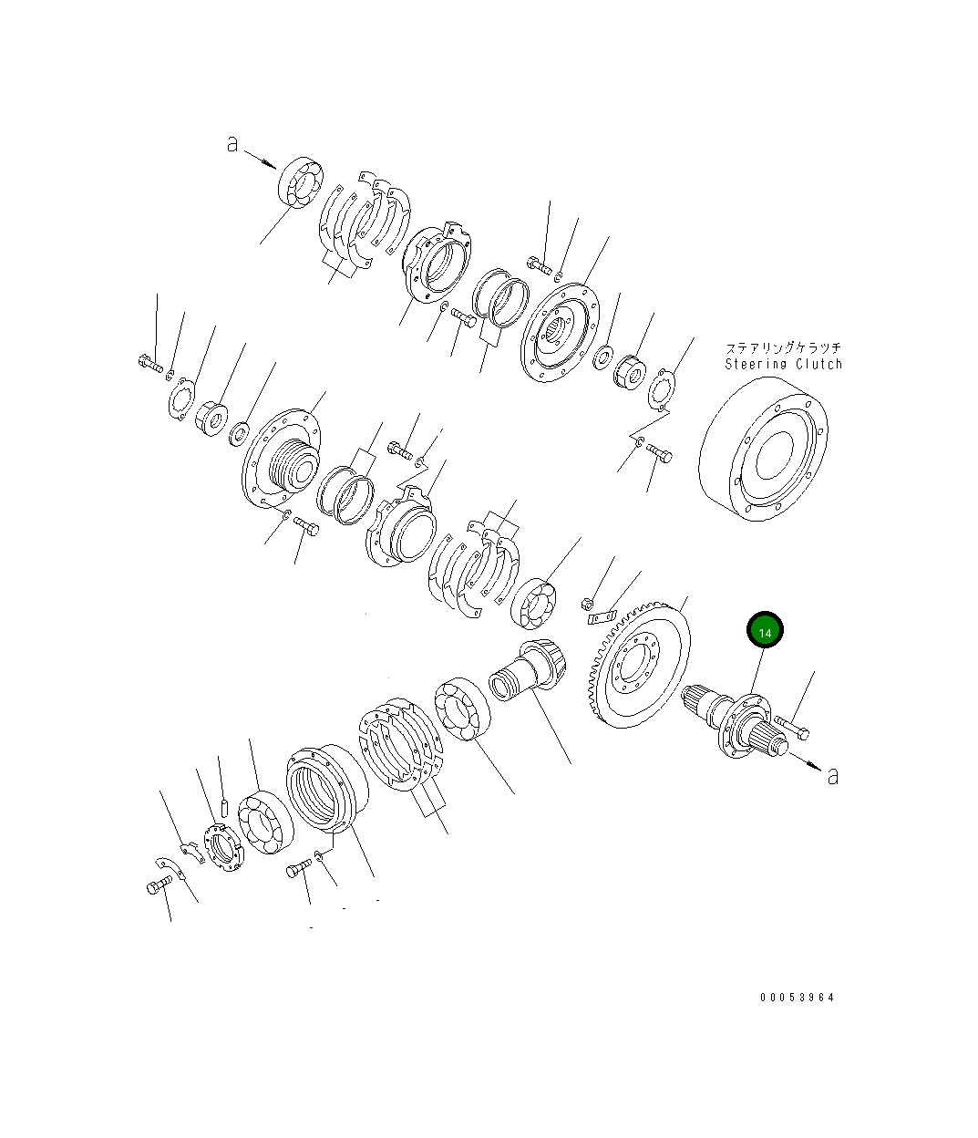 Вал 145-21-42220 Komatsu
