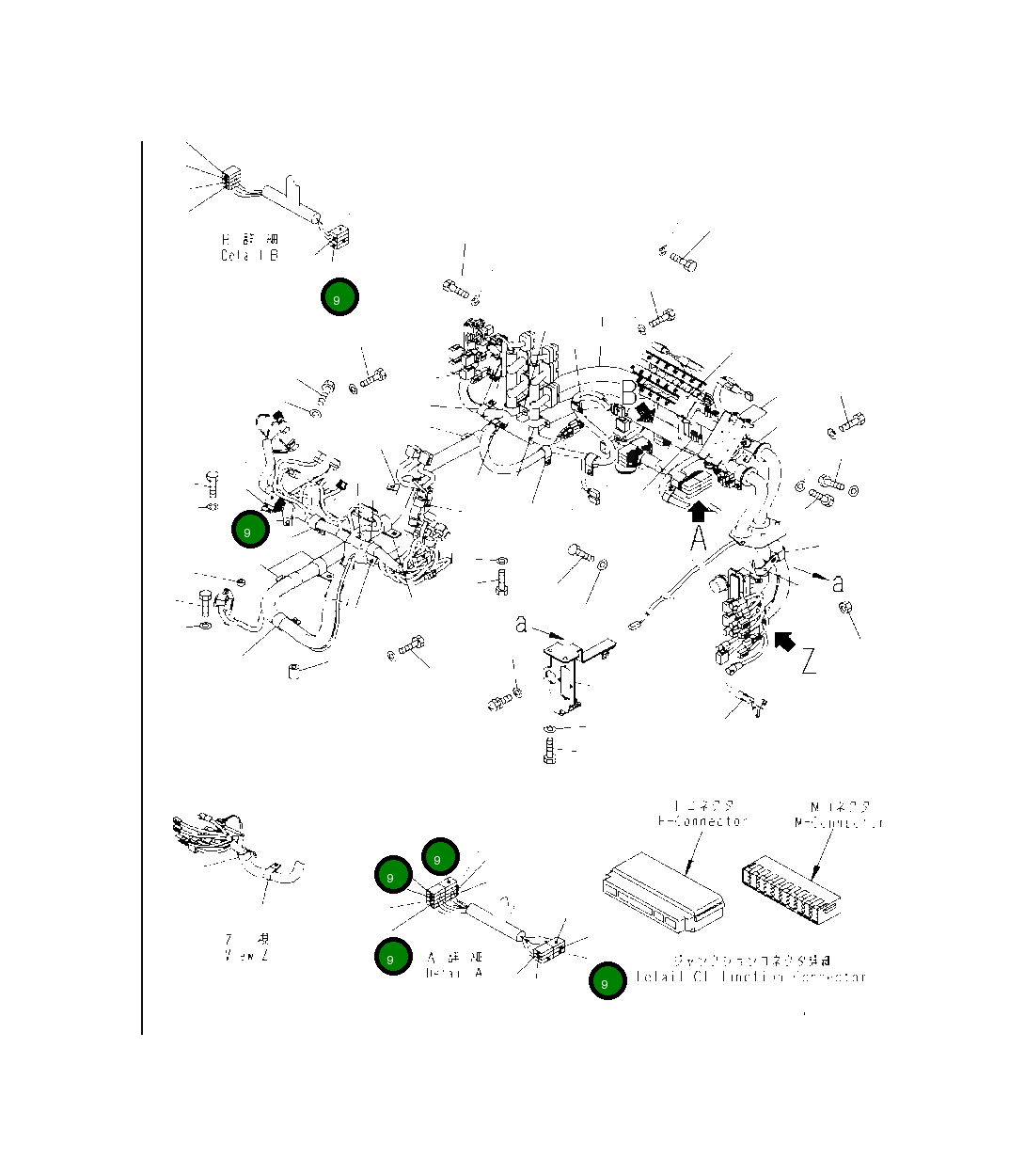 F-разъём, коричневый HM6400-0186 Komatsu