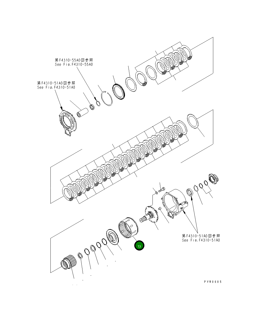 Барабан 42C-13-17210 Komatsu