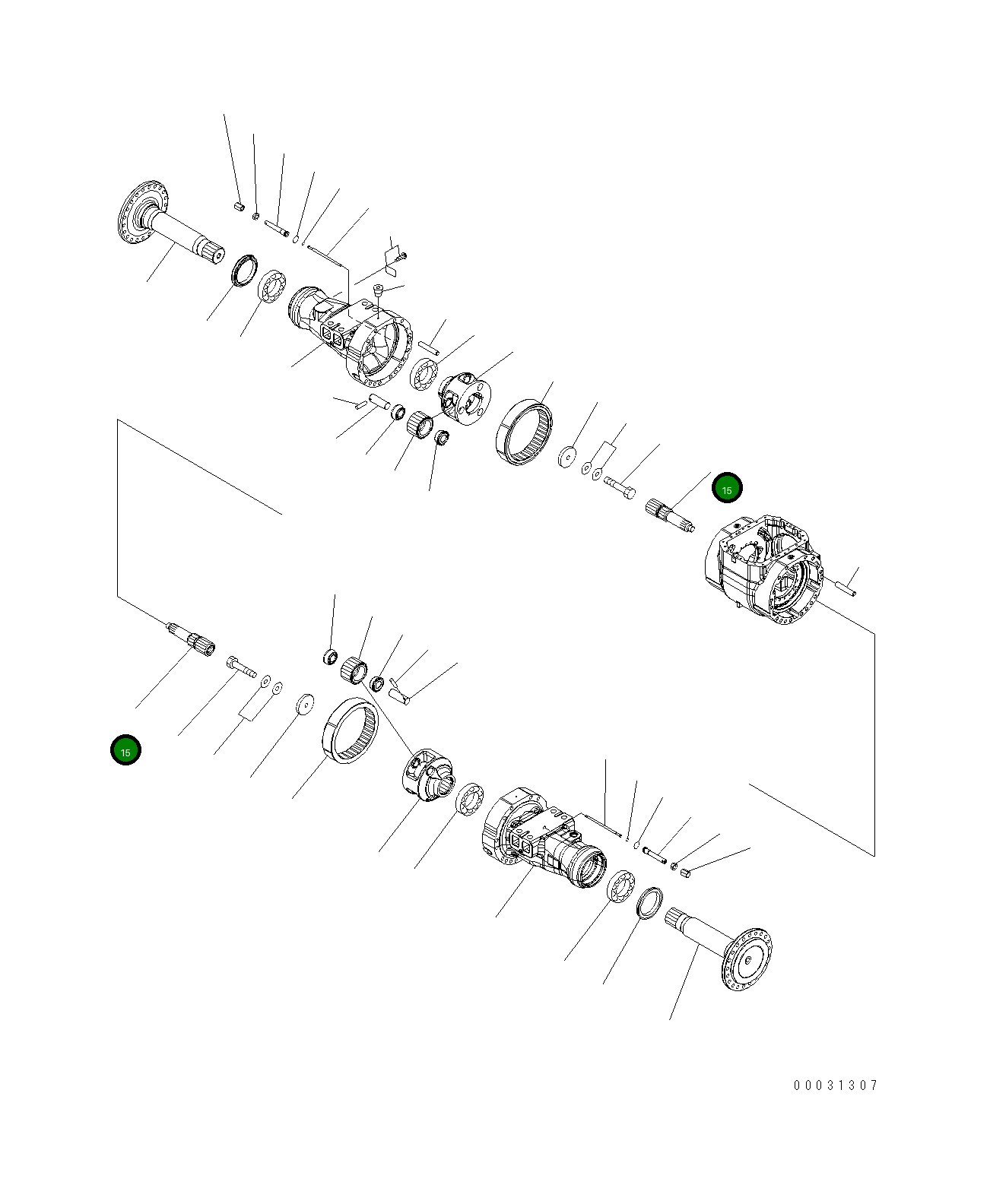 Вал 421-23-32421 Komatsu