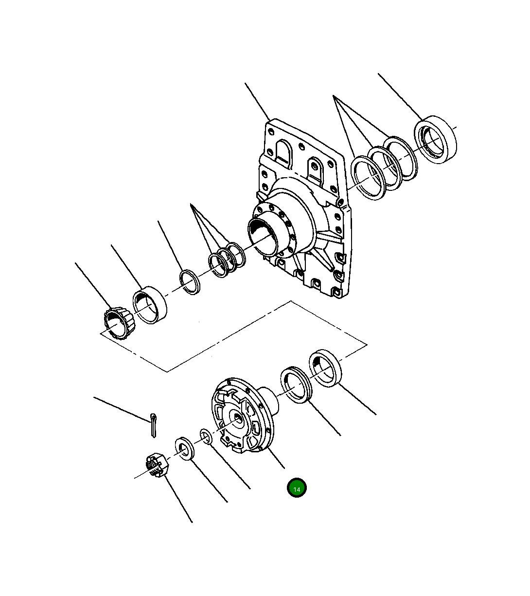 Вилка 1438 560 H91 Komatsu