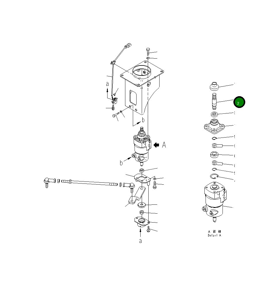Вал 42C-40-12580 Komatsu