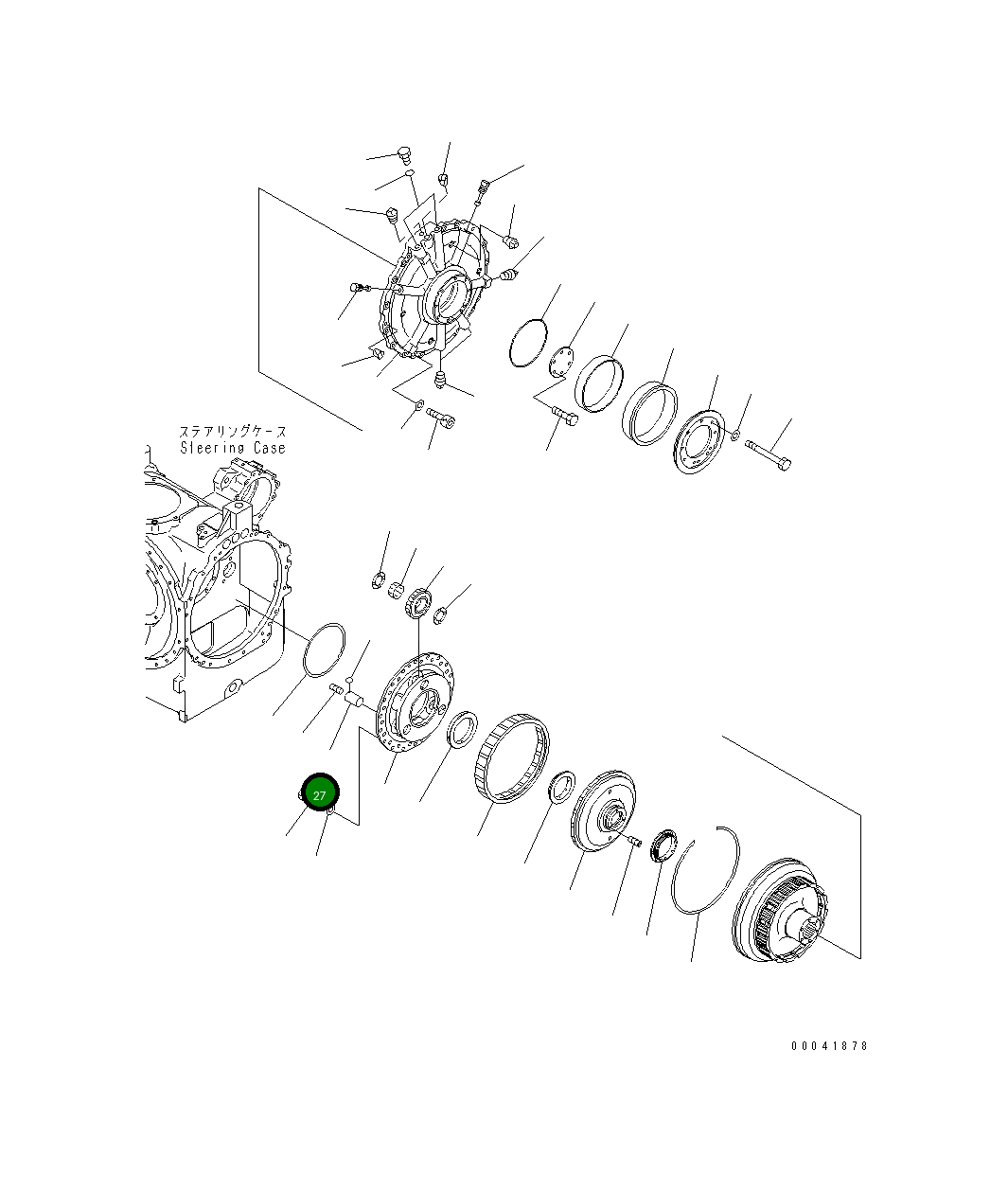 Вал 17A-22-24140 Komatsu