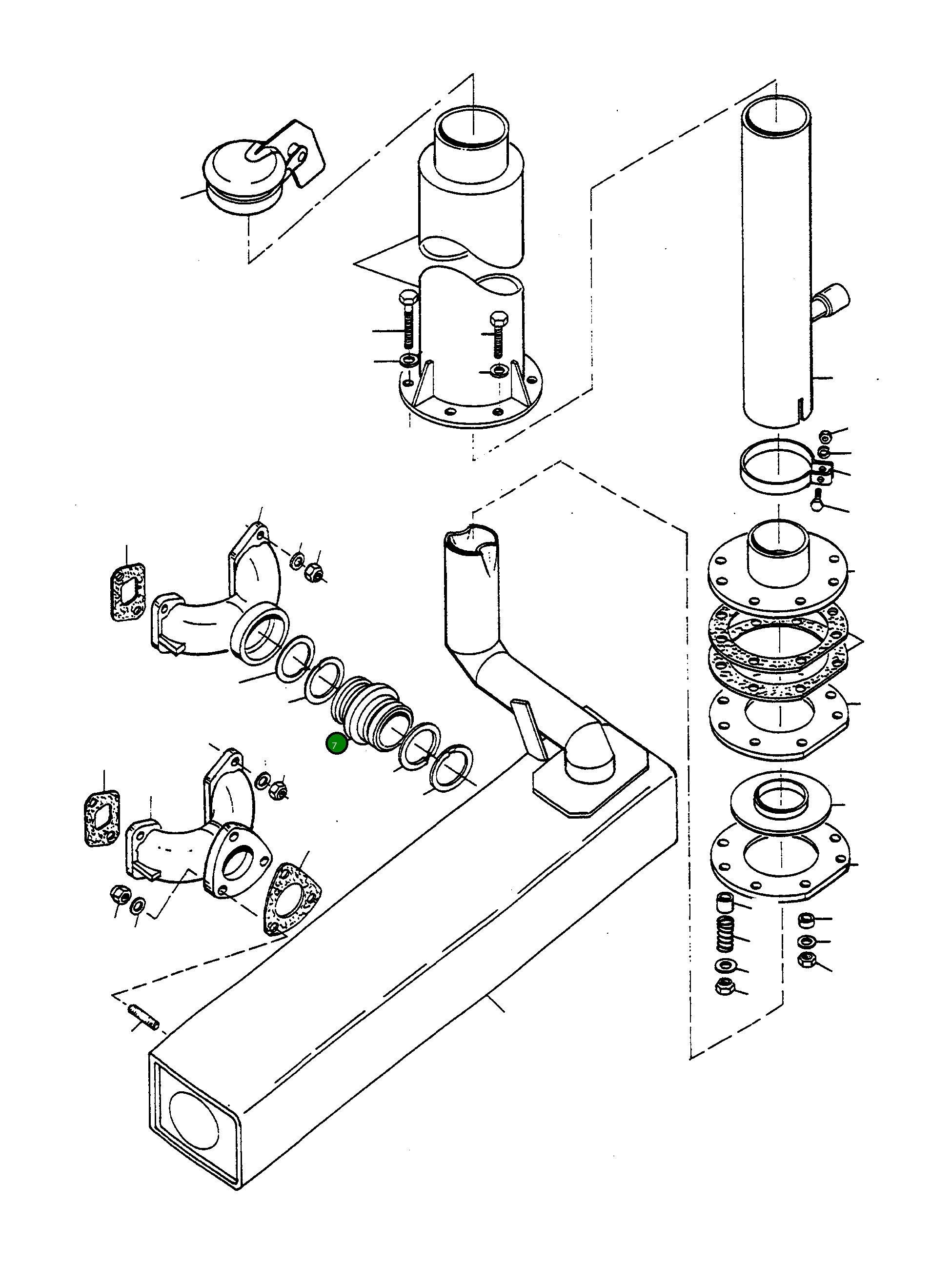 Банджо-фитинг 2872451M1 Komatsu