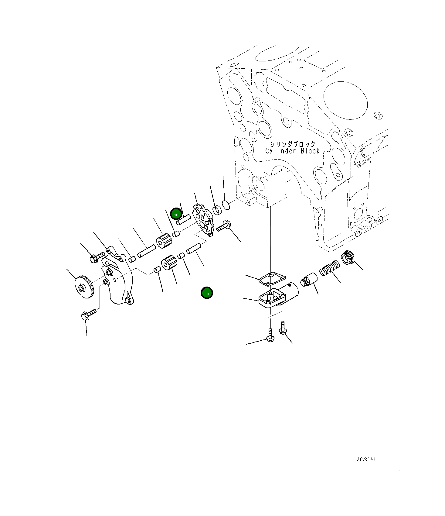 Вал PML112-00411 Komatsu