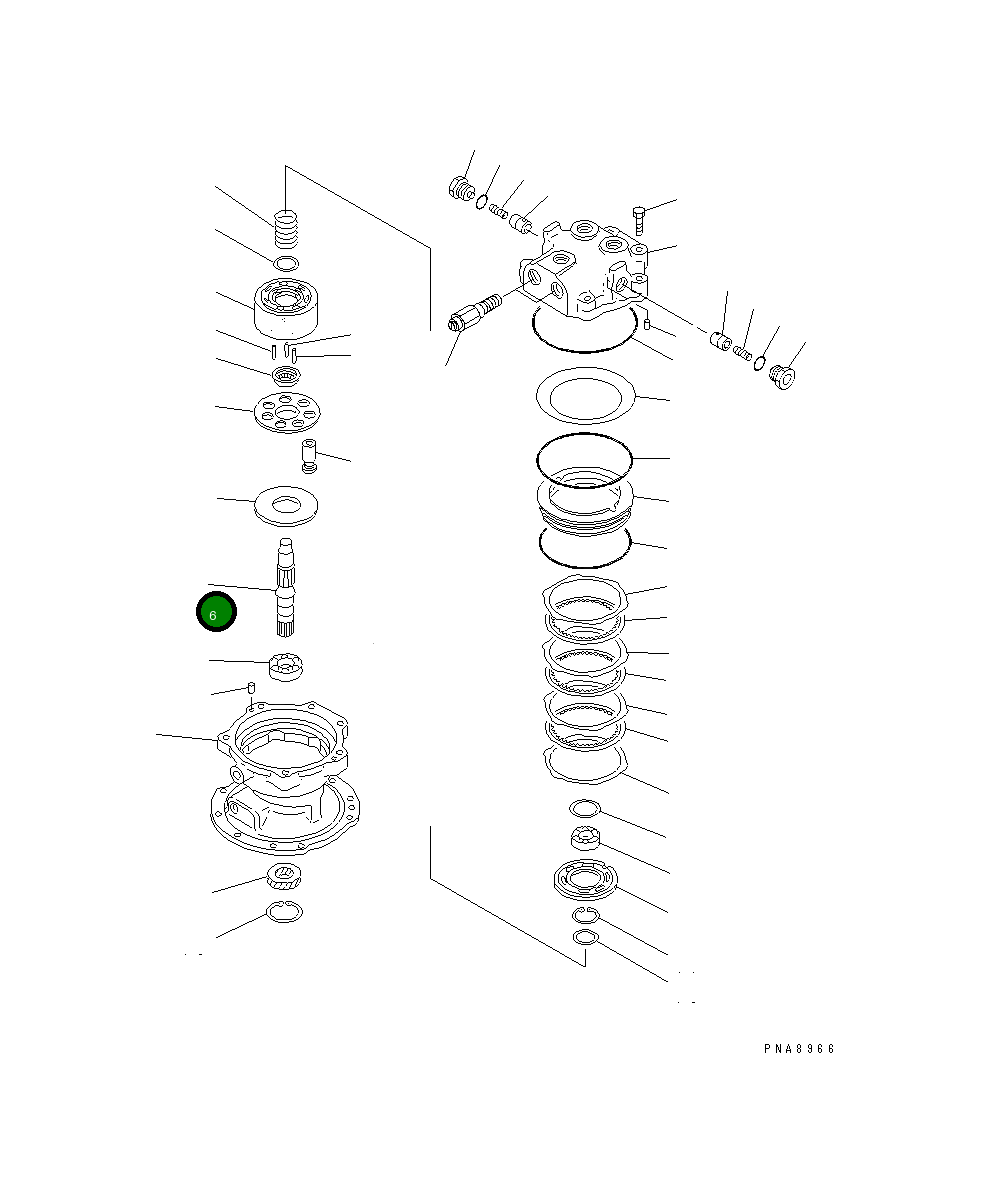 Вал 708-7T-52120 Komatsu