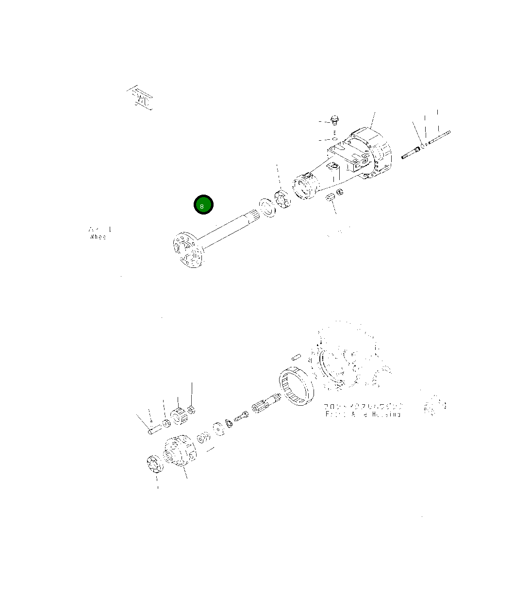 Вал 419-22-32411 Komatsu