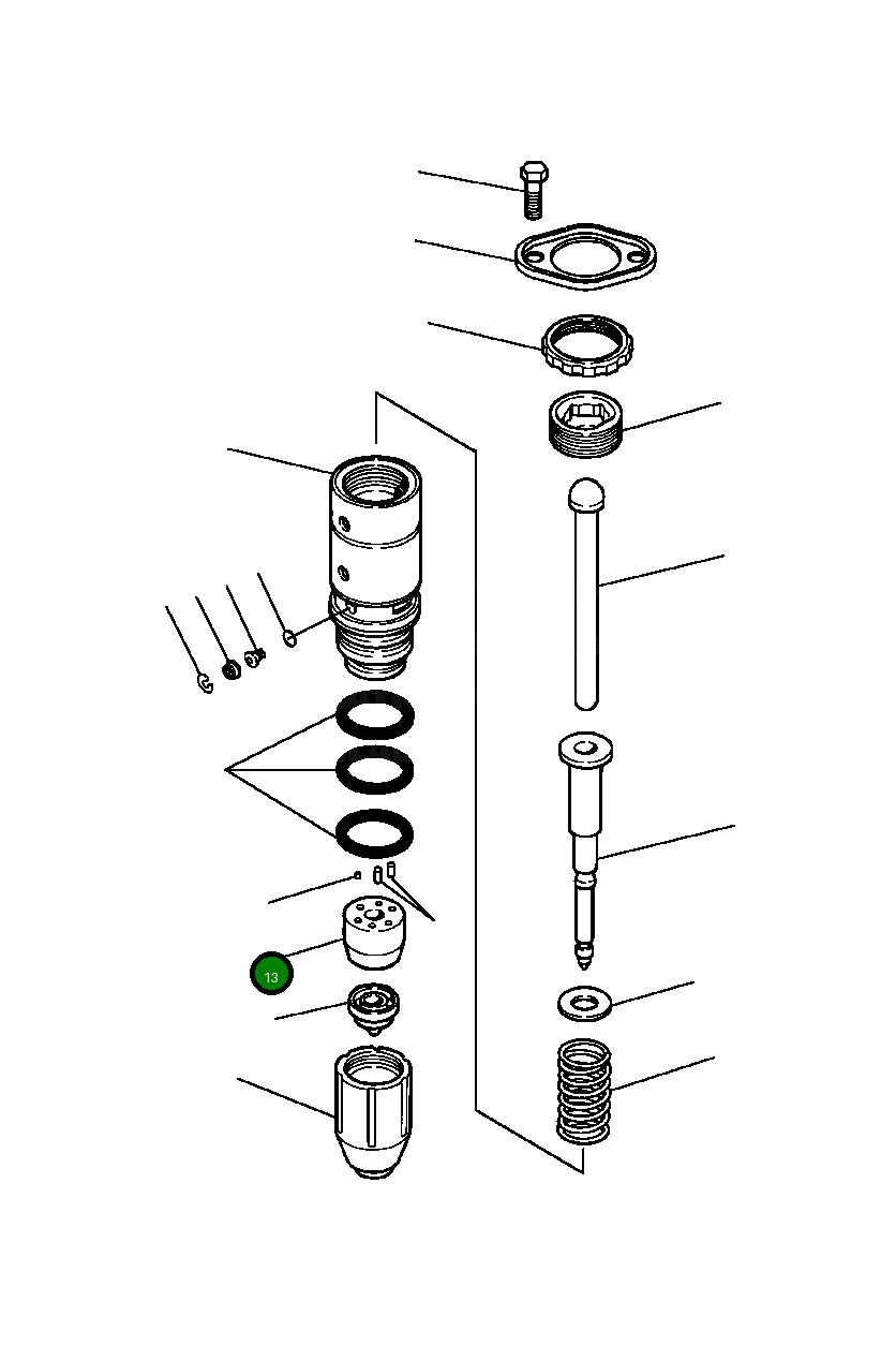 Барабан форсунки 1268 552 H1 Komatsu
