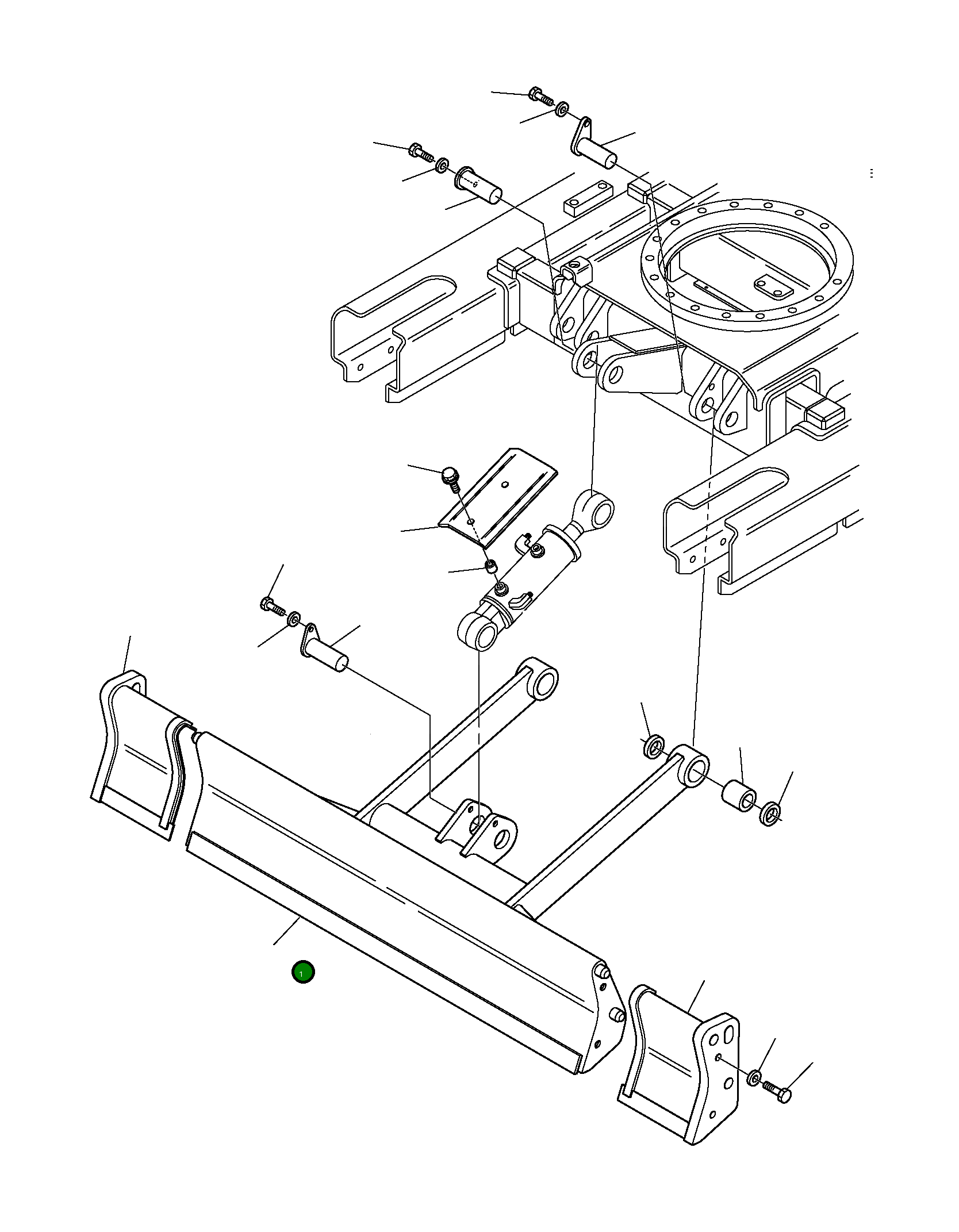 Бульдозерный отвал 3F07A4052 Komatsu