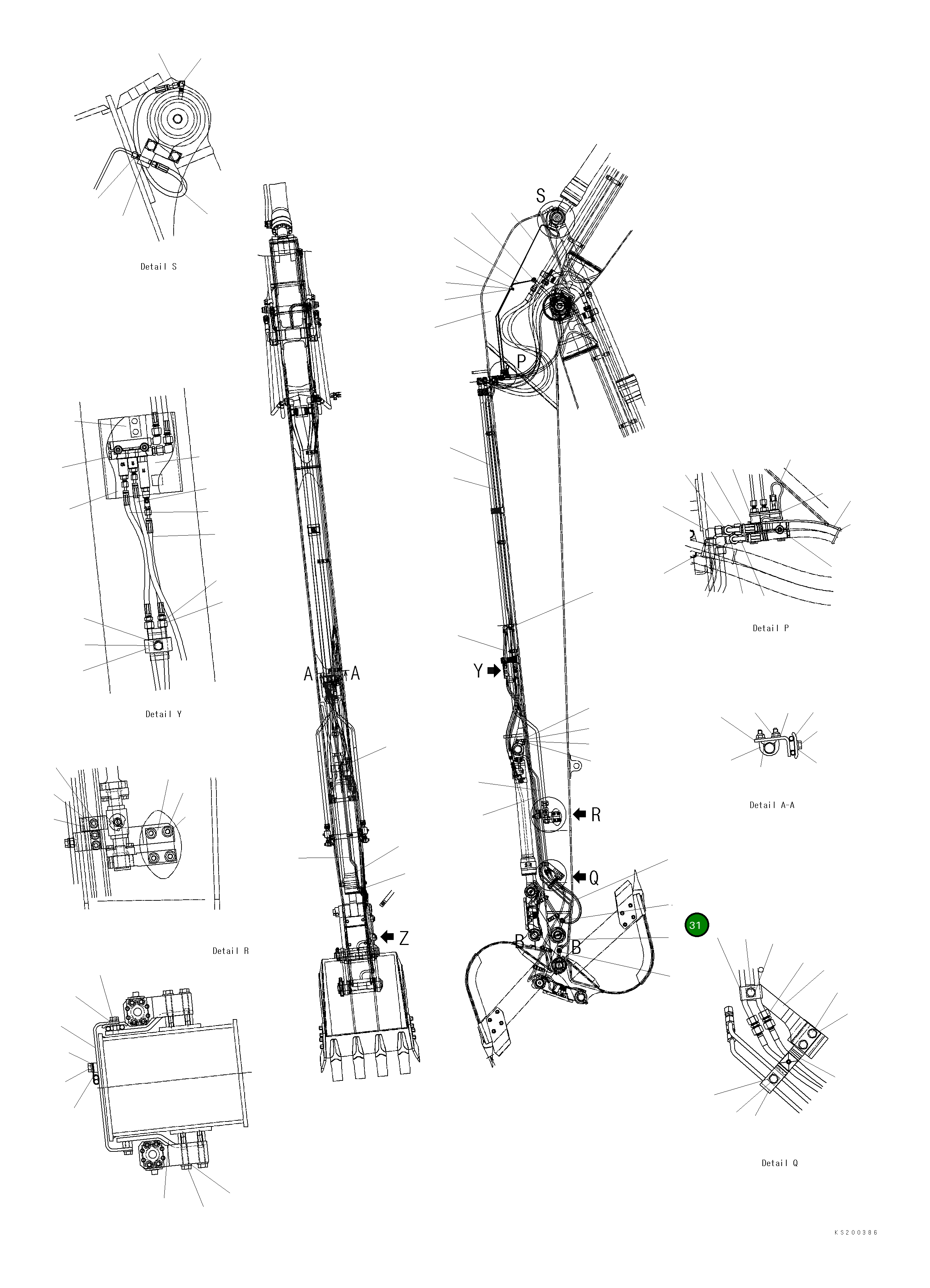 Болт-банджо 20Y-70-5360 Komatsu