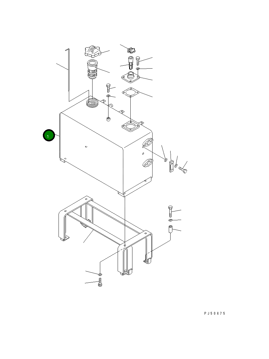 Бак 23A-04-11190 Komatsu