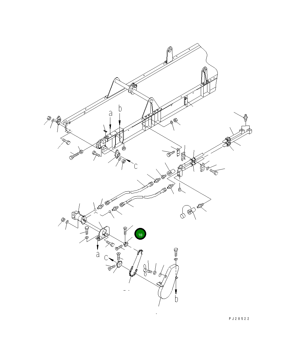 Ведущая звезда KWKKS-75-11670 Komatsu