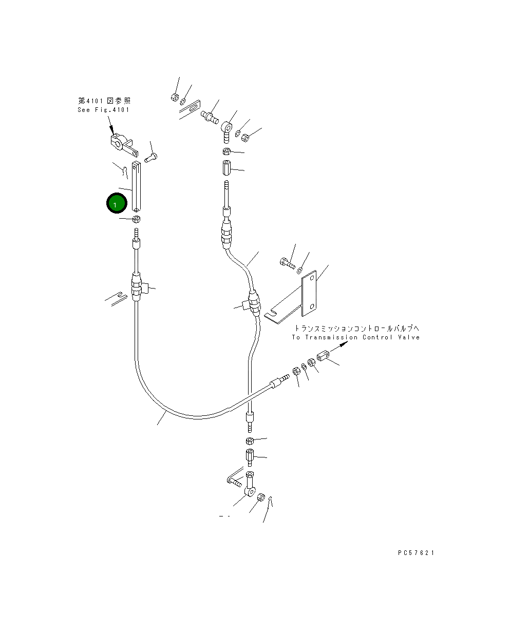 Вилка 23B-45-19210 Komatsu