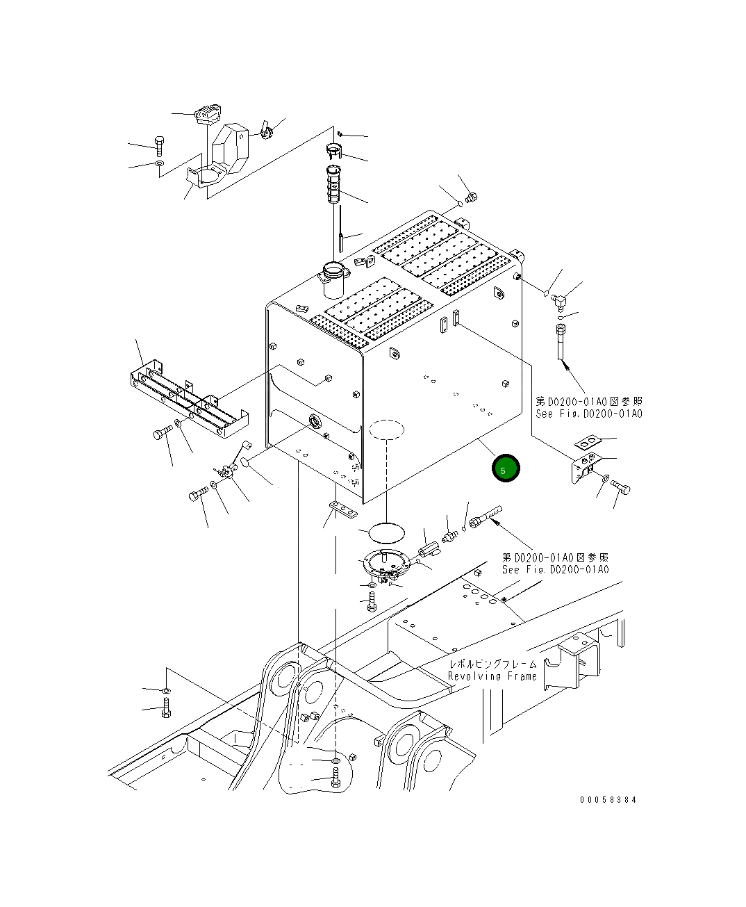 Бак 209-04-41410 Komatsu