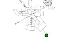 Вентилятор всасывающий 600-645-1281 Komatsu