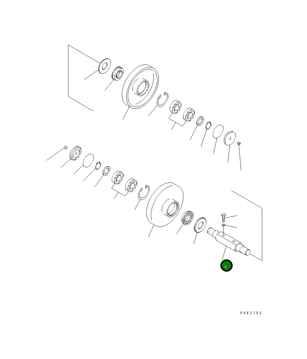 Вал 10S-30-21190 Komatsu
