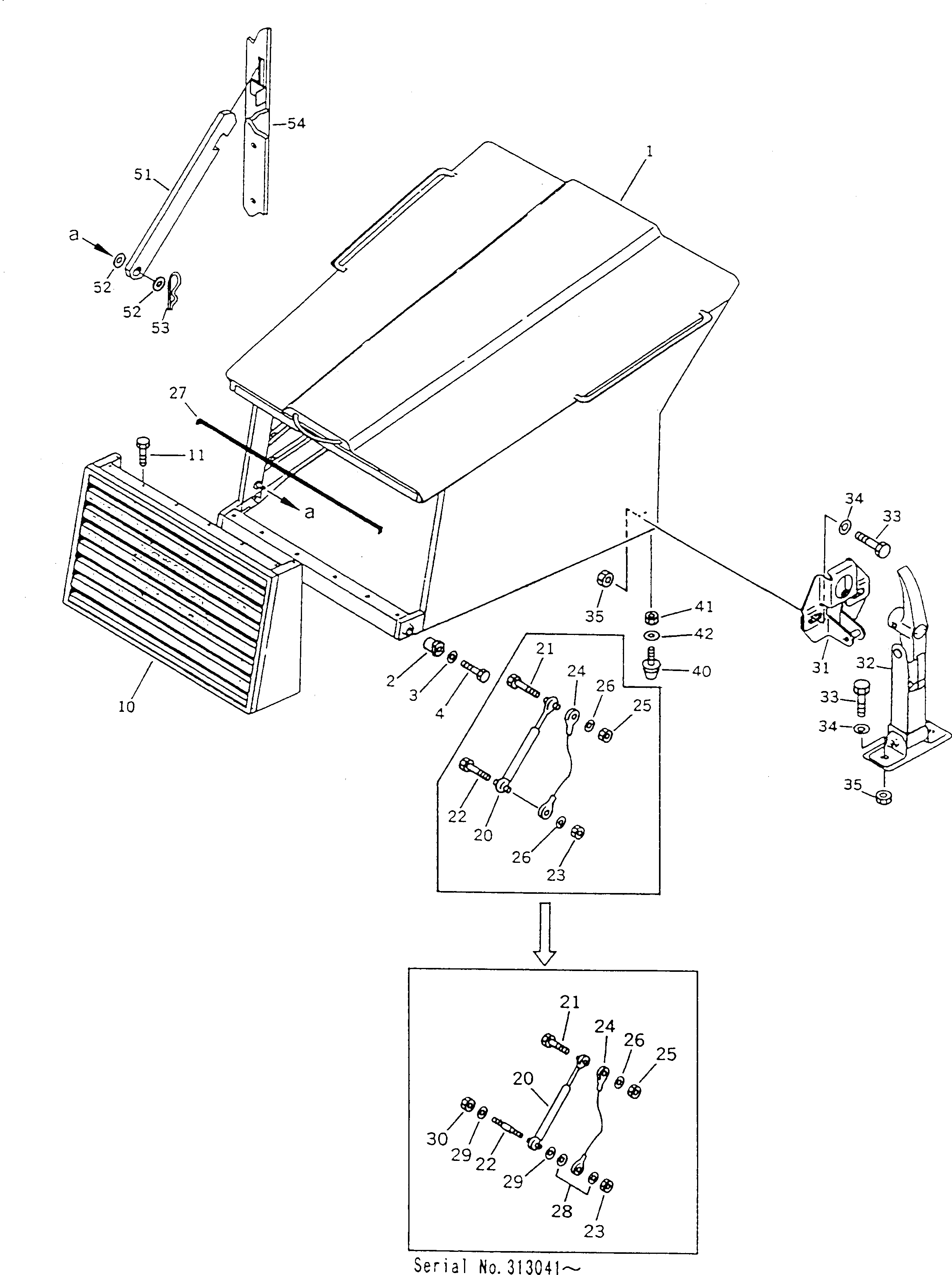 Опора BW057629 Komatsu