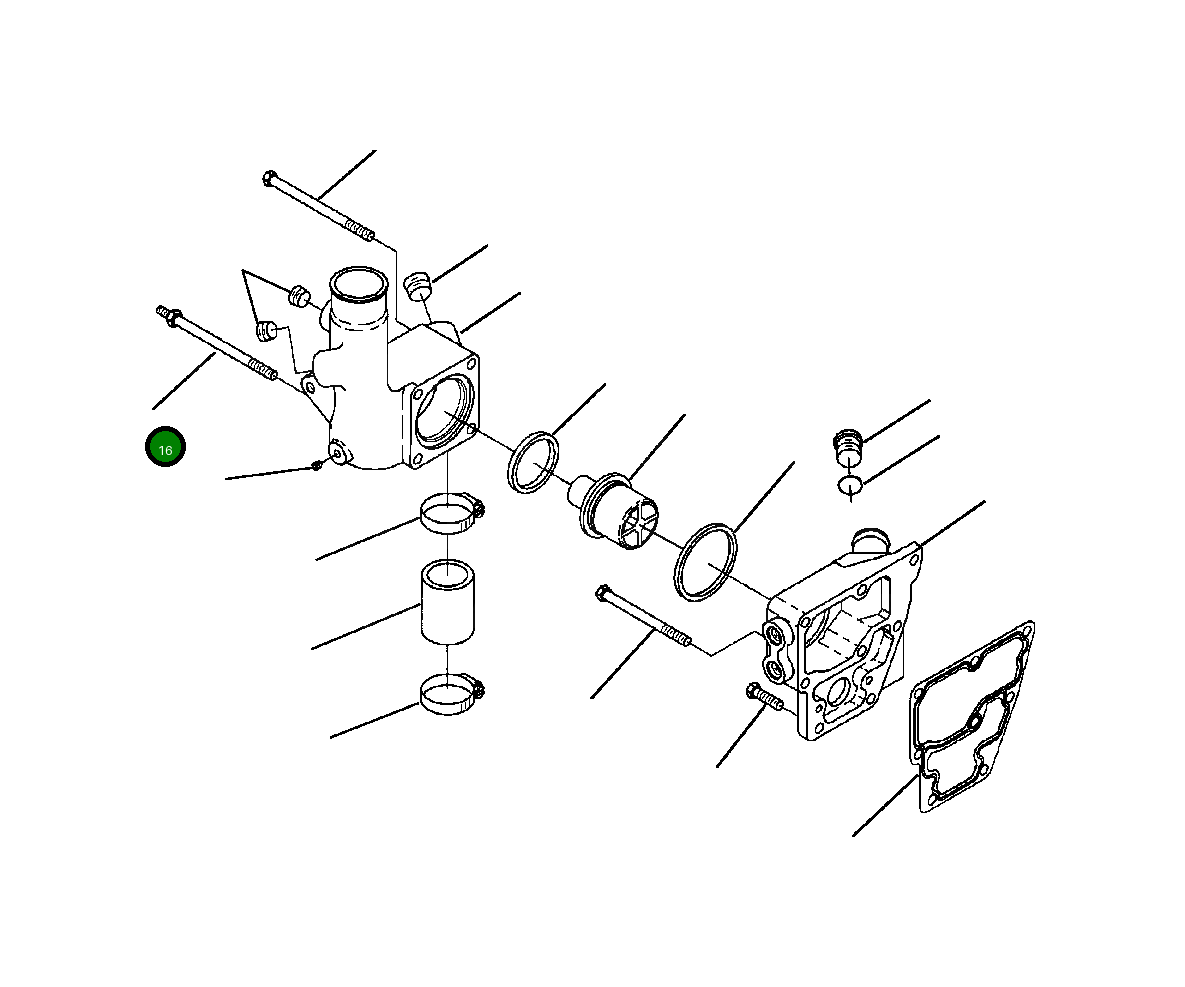 Болт (M10x1.50x172) 1307 094 H1 Komatsu