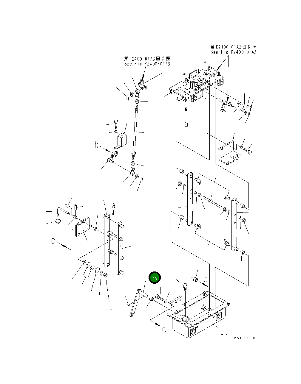 Вал 195-43-46491 Komatsu
