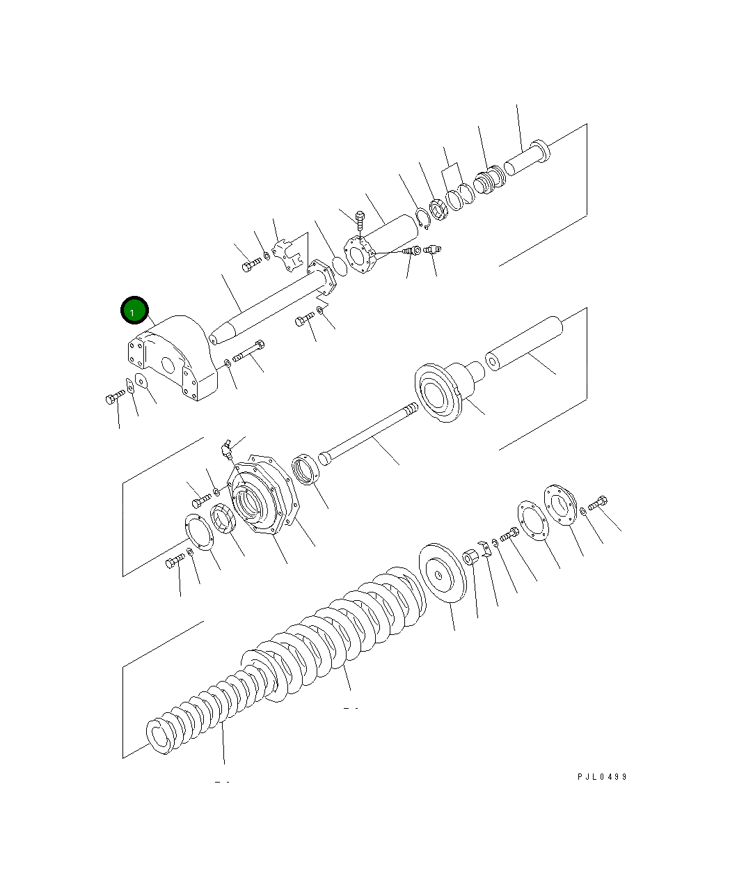 Вилка 196-30-14111 Komatsu