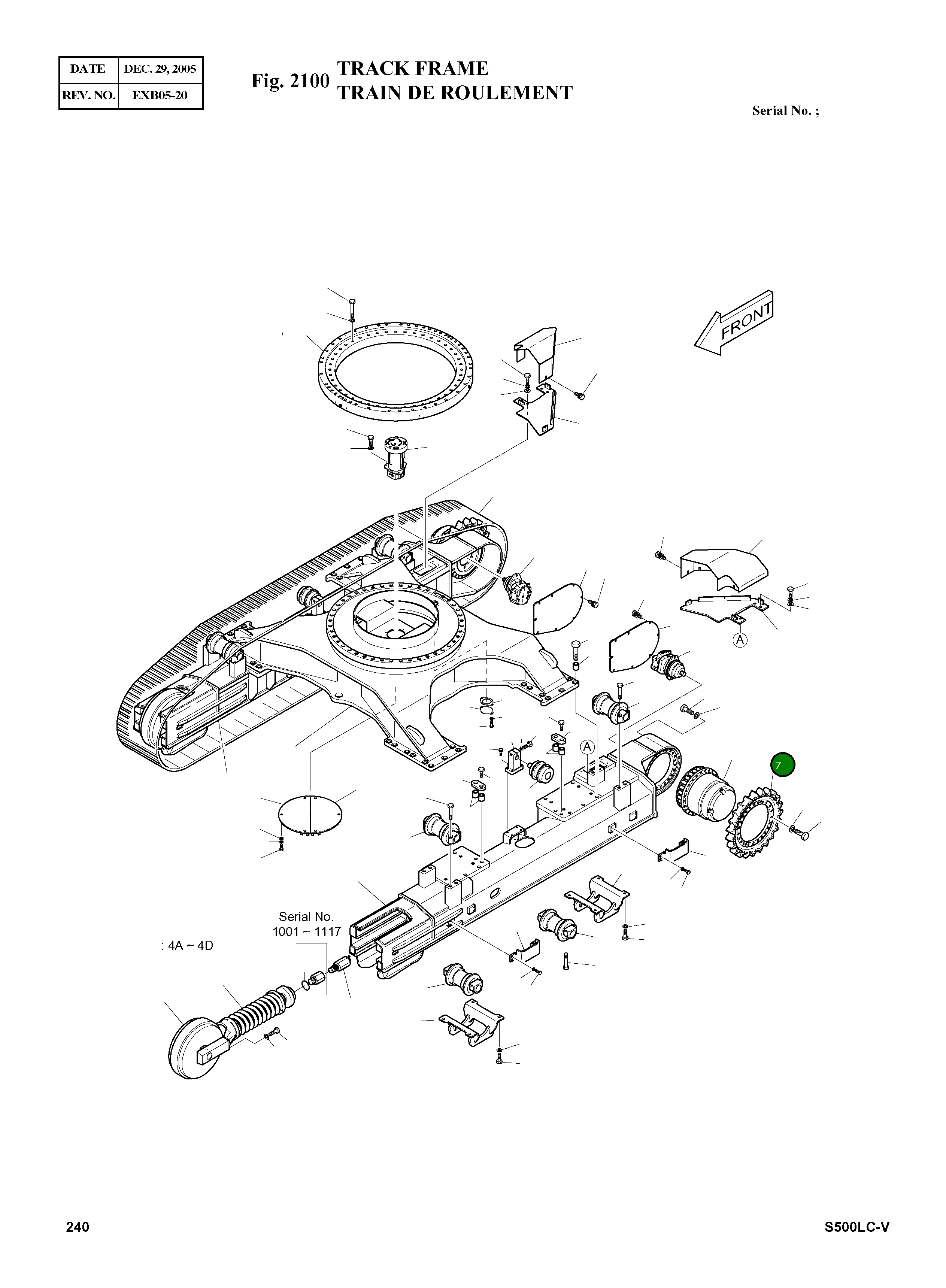 Ведущая звезда 108-00019A Komatsu