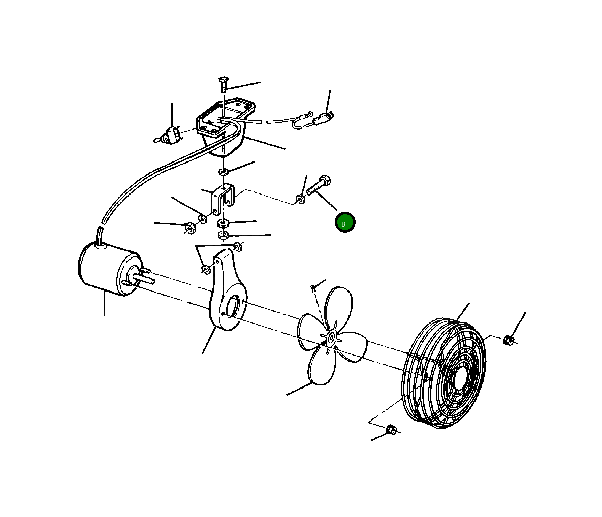 Болт, 1/4NF X 1 3/4 181 577 Komatsu