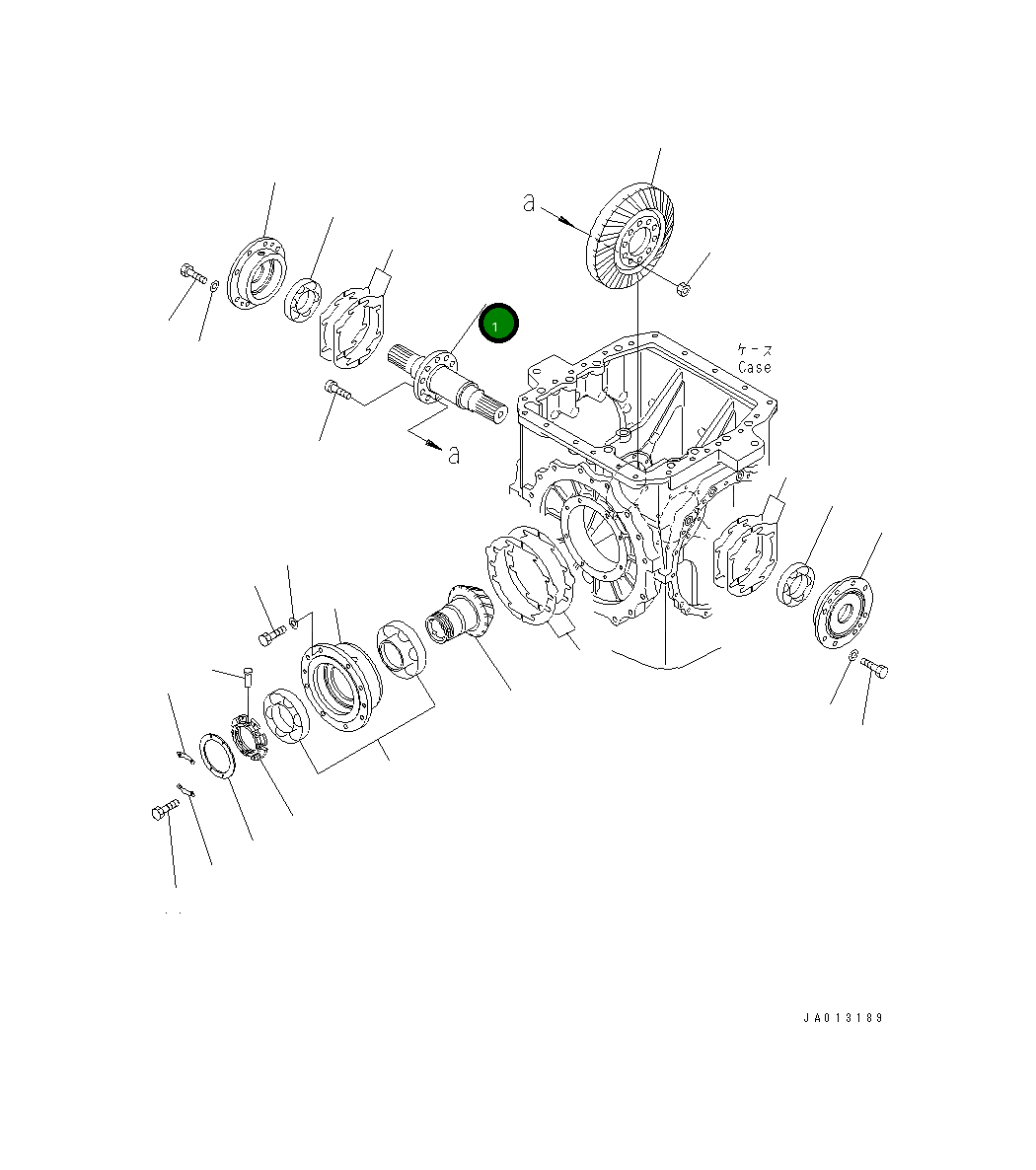 Вал 14X-22-21120 Komatsu