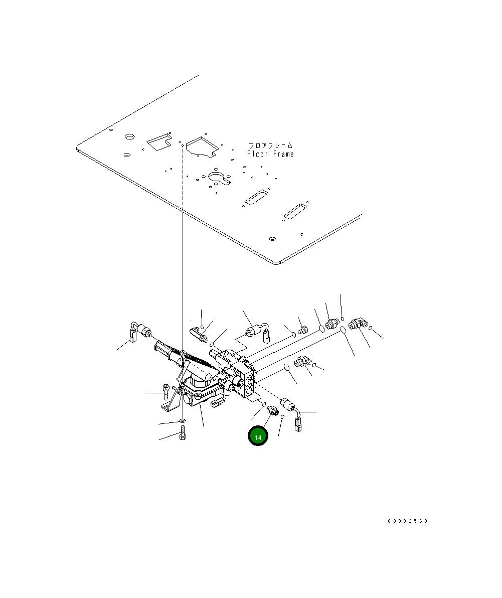 Адаптер 20K-62-35490 Komatsu