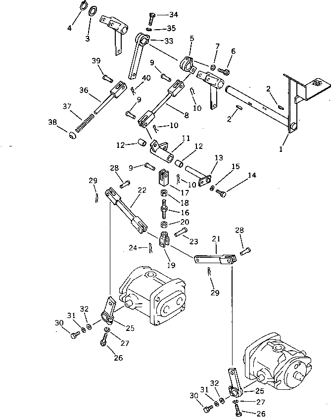 Вал FF7810-44320 Komatsu