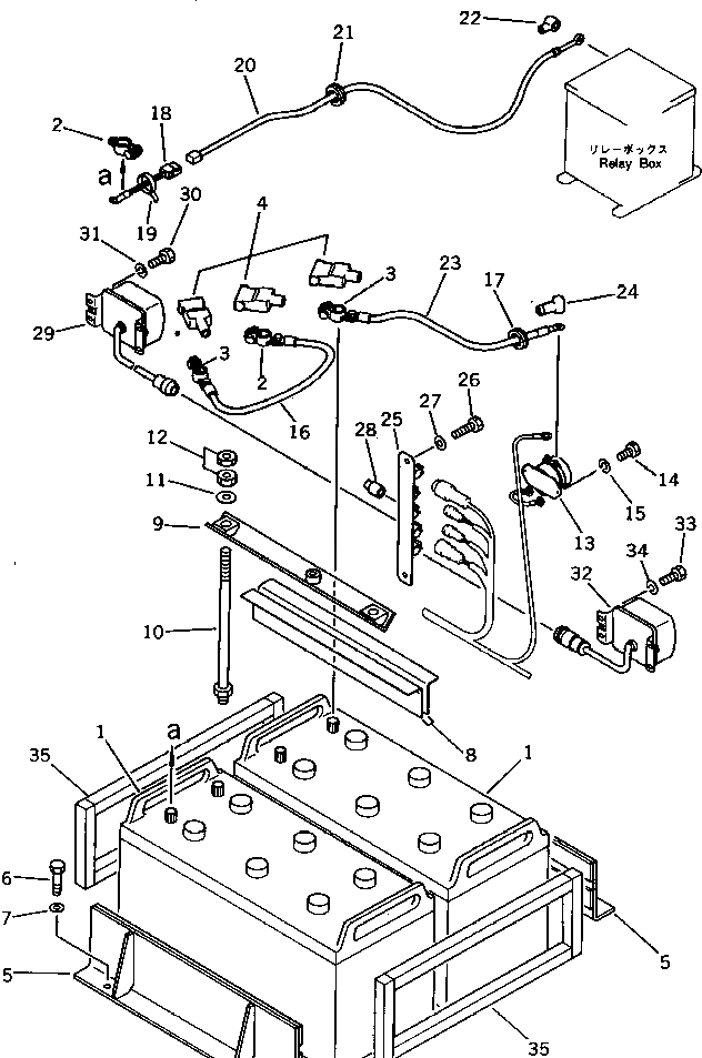 Аккумулятор 165G51 без кабины (кроме Японии) 08000-42220 Komatsu
